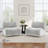 Caleb Swivel Upholstered Accent Chair with Removable Back Cushion-1784070533