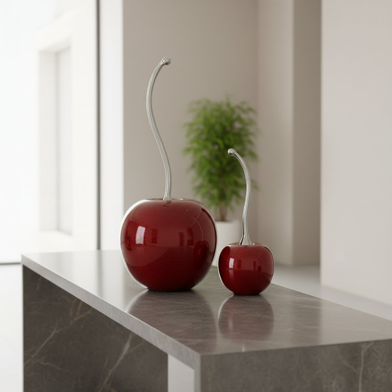 Cereza Perlada Sm Stem Cherry  , H 13 po x l 9 po x P 9 po