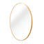 Miroir de salle de bain rond 24 po avec cadre en métal doré (W2203P182026)-2125823324