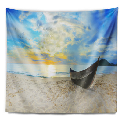 Photographie calme plage panorama tapisserie