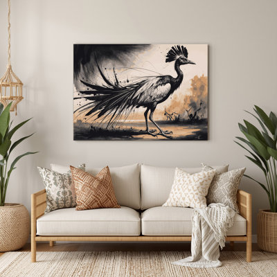 Art mural en métal, oiseau sauvage