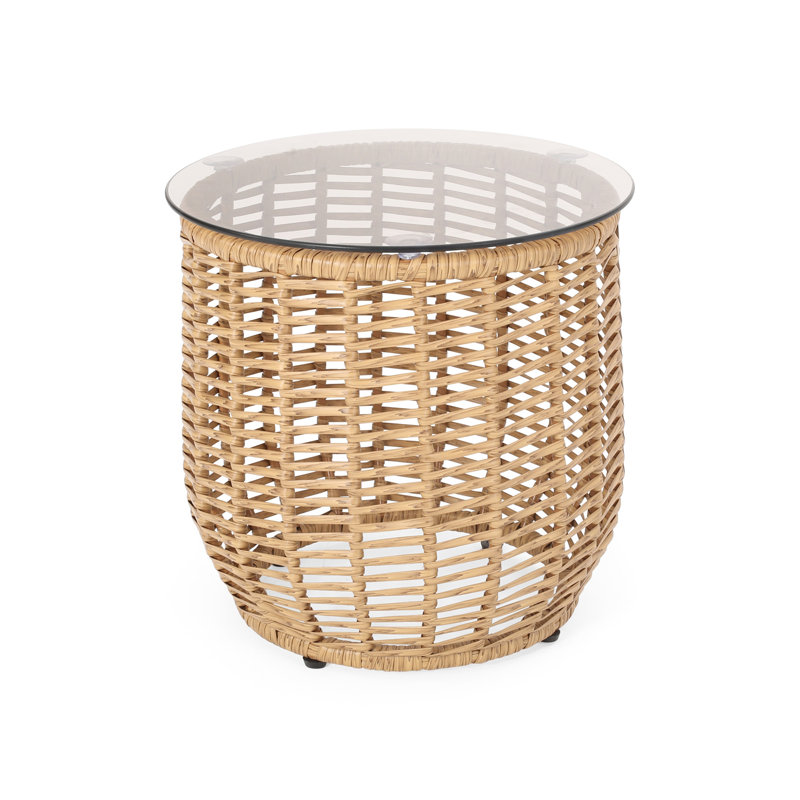 NUSA SIDE TABLE, Light Brown