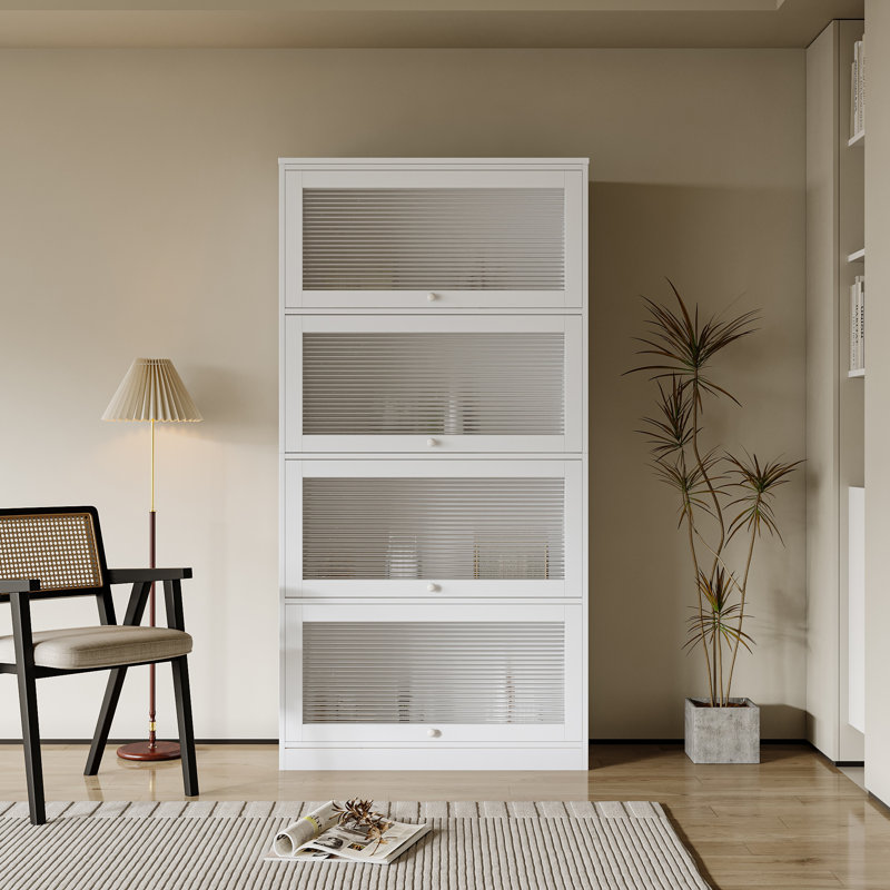 Armoire de rangement en verre