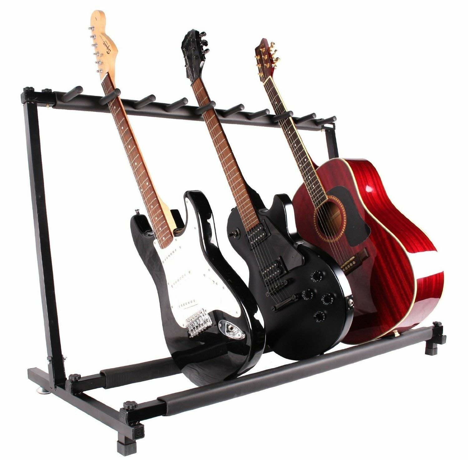 Calhome 9 Holder Folding Guitar Stand Rack Band Equipment & Reviews