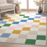 Kehr Geometric Blocks Multi Color Rug