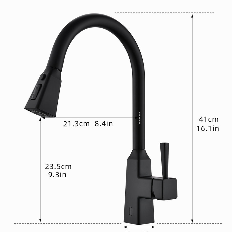 Robinet de cuisine sans contact, robinet de cuisine intelligent automatique mains libres