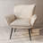 Cottle Upholstered Armchair Living Room Reading Chair Leisure Sofa Chairs,Small Accent Chair with Metal Frame