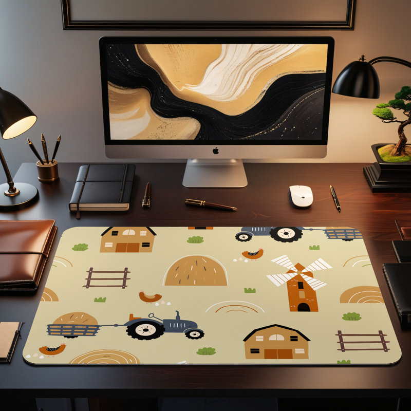 Polyester Desk Pad, 31.5x15.5
