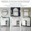 Meuble-lavabo moderne avec lavabo 36 po, armoire de rangement intelligente avec 2 tiroirs rabattables et tablette réglable, meuble-lavabo autoportant en bois massif-433641920-433641922