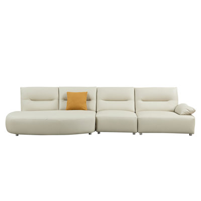 147.24'' Oversied Modern Sectional Curved Shaped Sofa Couch For Living Room,Upholstered 5-Seat Sofa Couch Set -  Orren Ellis, CFFF302328414261B528EADC6E6760B0