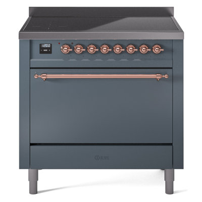 ILVE Nostalgie II Series 36 inch Induction Range with 6 Induction Elements (Glass Door)