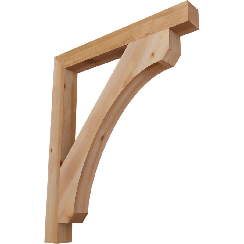 Support en bois rustique Legacy Block, Cèdre rouge, Lisse, H 42 po x l 3,5 po x P 36 po