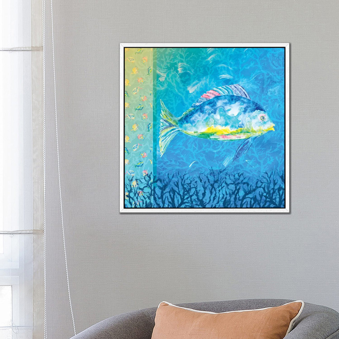 Under The Sea III von Julie Derice - Galerie-verpackte Leinwand Giclée auf Leinwand