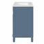 Meuble-lavabo de 30 pouces avec lavabo en céramique, conception peu encombrante et style français élégant pour les petites salles de bain