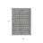 3' X 5' Gray Ivory And Gold Geometric Washable Indoor Outdoor Area Rug