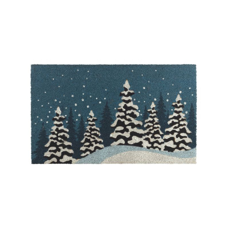 Paillasson antidérapant 30x18, Arbres d'hiver
