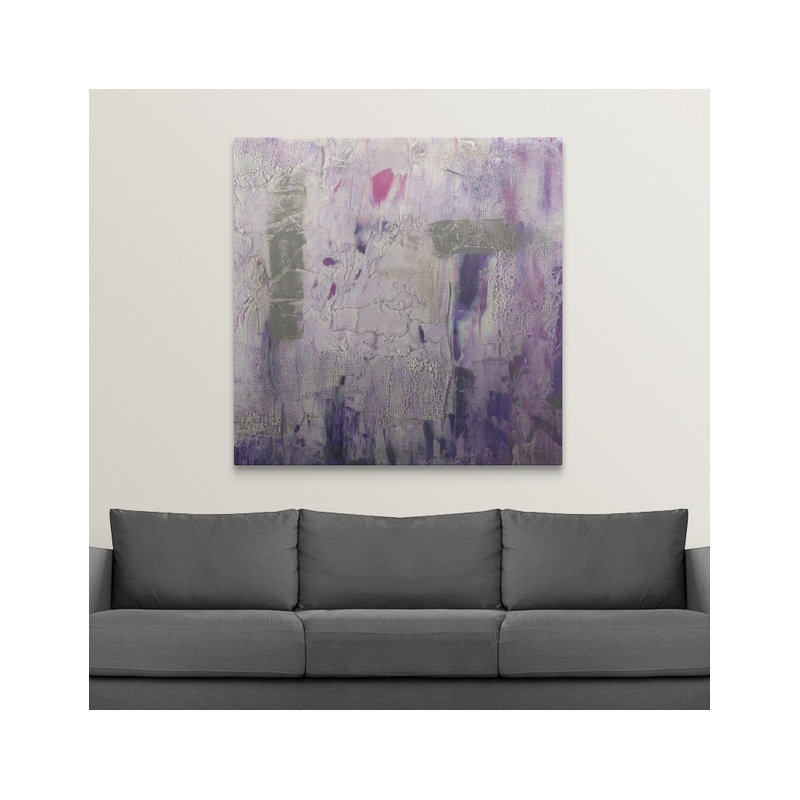 « ii » jennifer grolier, impression Dusty Violet, H 35 po x l 35 po x P 1,5 po, Toile
