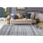 Armarion Contemporary Distressed Geometric Gray Area Rug-67083313