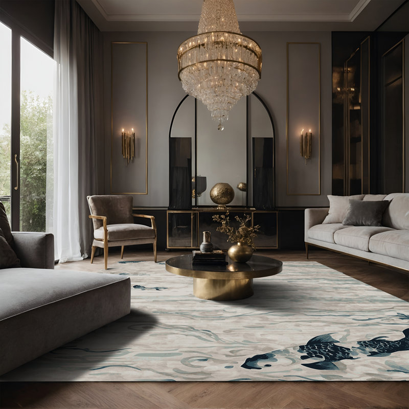 Tapis gris soyeux et moelleux, Tapis de couloir 2 pi x 4 pi