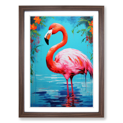 Flamingo Pop Art - Framed Print