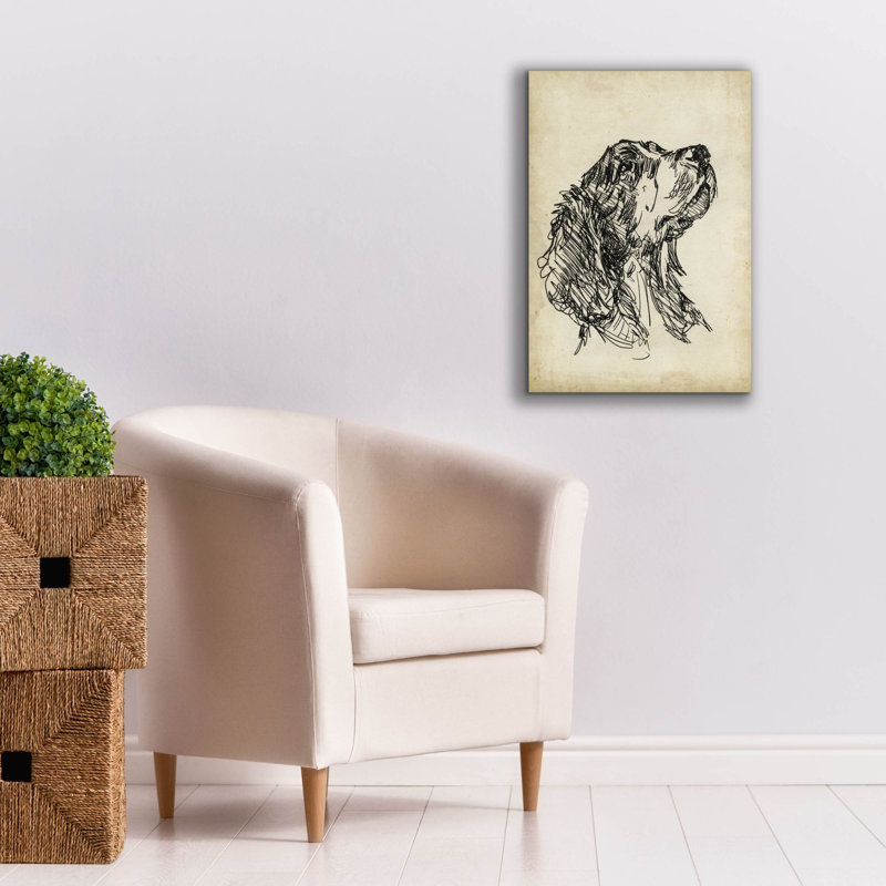 «Breed Study 7» par Ethan Harper, art mural sur toile, H 26 po x l 18 po x P 0,75 po