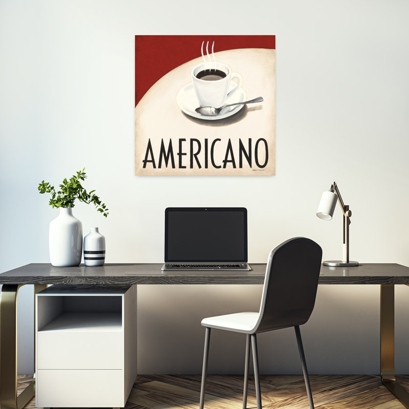 «Cafe Moderne III», art abstrait rétro, H 18 po x l 18 po