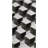 Quick Dry Microfiber Black Grey Cubes Beach Towel, 60 x 80 in