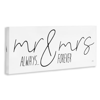 Romantic Always & Forever Canvas Wall Art by Marla Rae