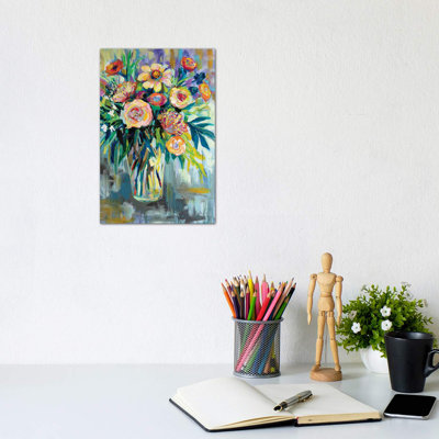 Summer Happiness by Jeanette Vertentes - Wrapped Canvas Painting