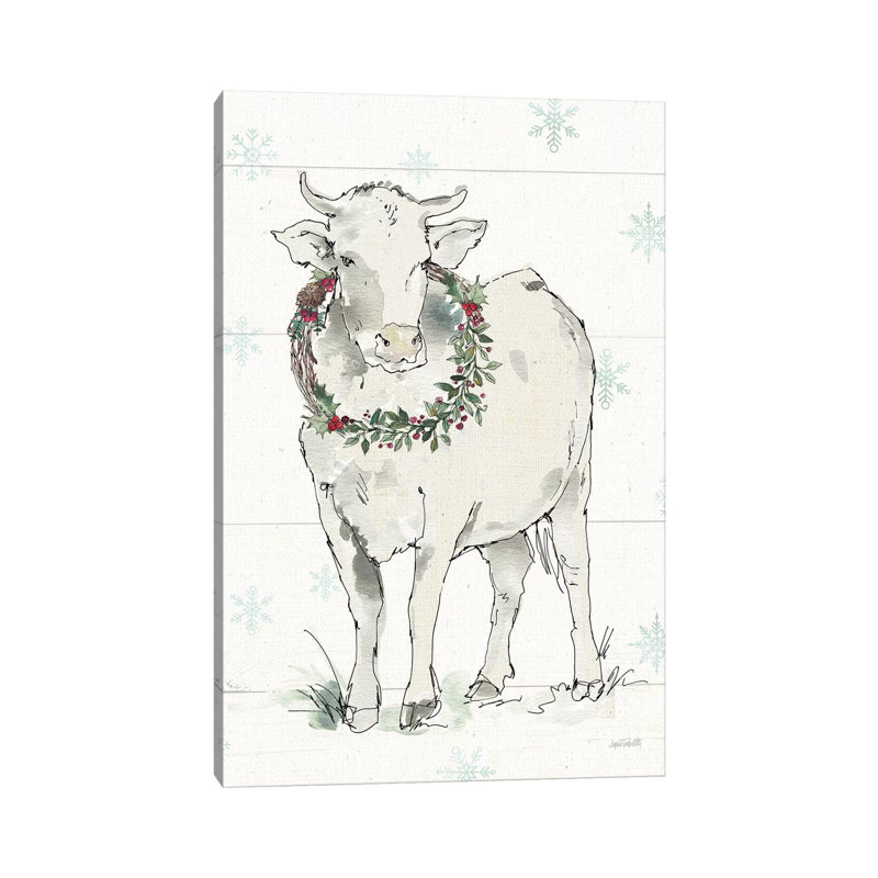 Modern Farmhouse X Christmas by Anne Tavoletti - Wrapped Canvas Painting, 101.6cm H x 66.04cm W x 1.91cm D