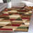 Kehoe Retro Diamonds Geometric Red/Brown/Cream Rug-194796185