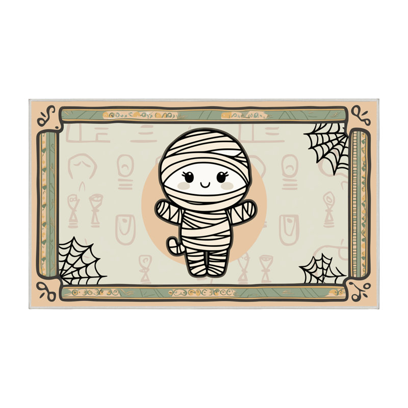 Tapis de vacances d'Halloween The Holiday Aisle®, Rectangulaire 8 pi x 12 pi