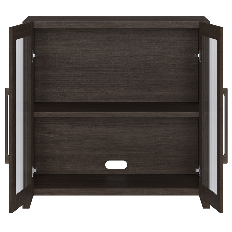 Clarkson 32" Wide Rectangular Accent Cabinet, Brown Oak