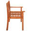 Causeuse d'extérieur avec coussin en bois massif Eucalyptus-1375663679