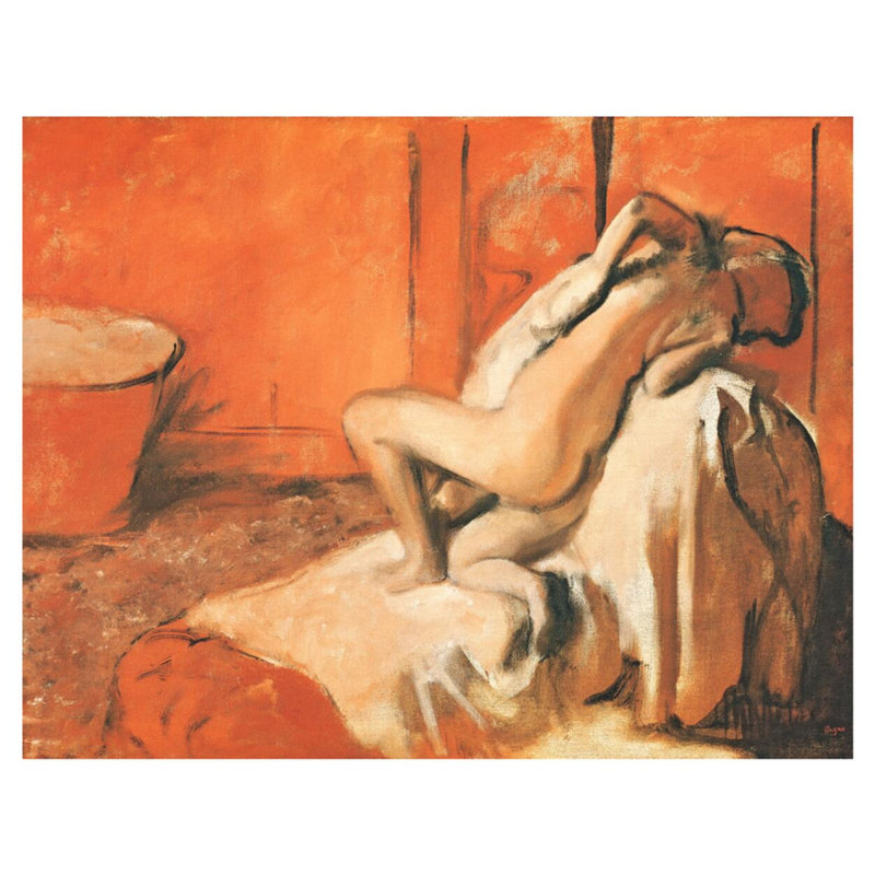 After the Bath by Edgar Degas - Giclee Print, 32" H x 40" W