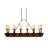Rustic Lodge 15 - Light Wrought Iron Kitchen Island Pendant