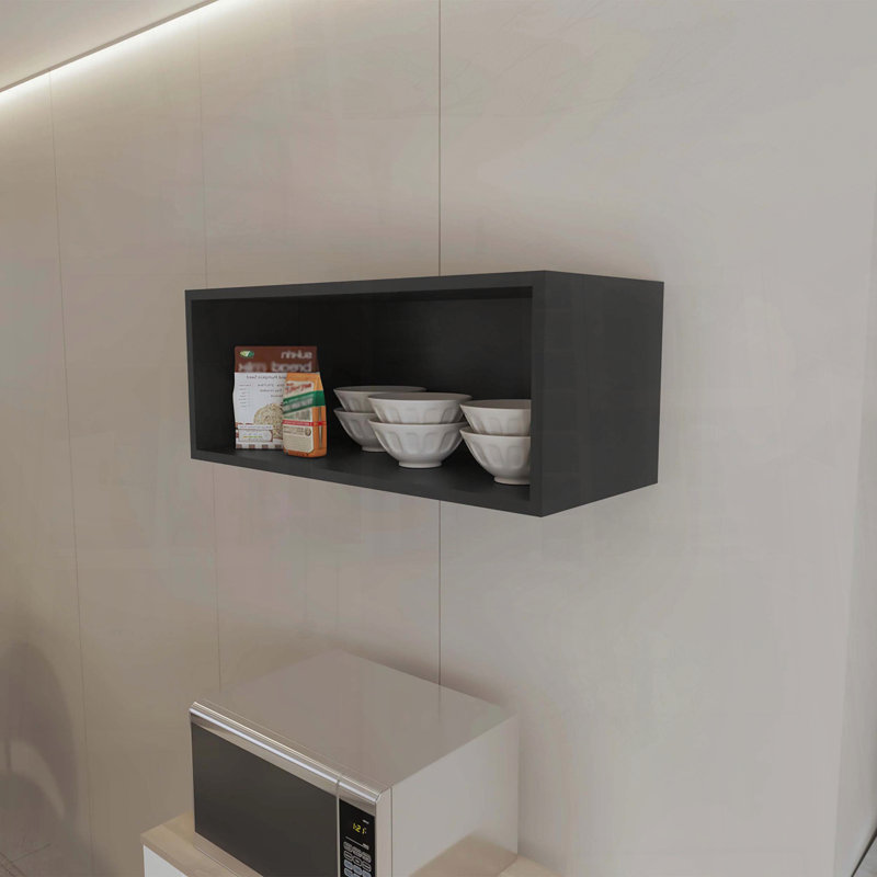Wall Cabinet With Open Storage