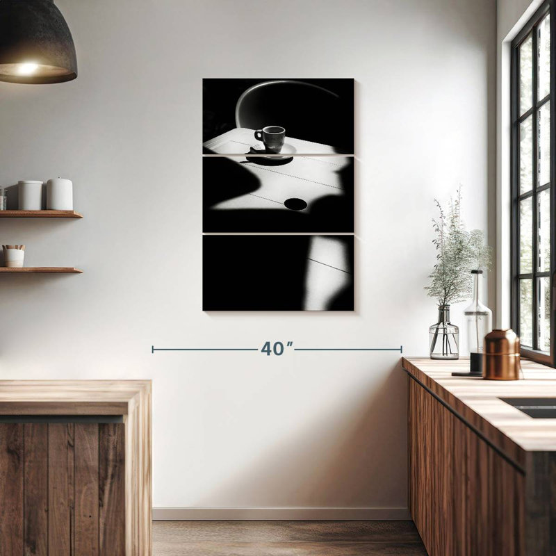 Yarlin BW Coffee Time, 38" H x 24" W
