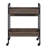 Jerrick Walnut & Black Finish Serving Cart