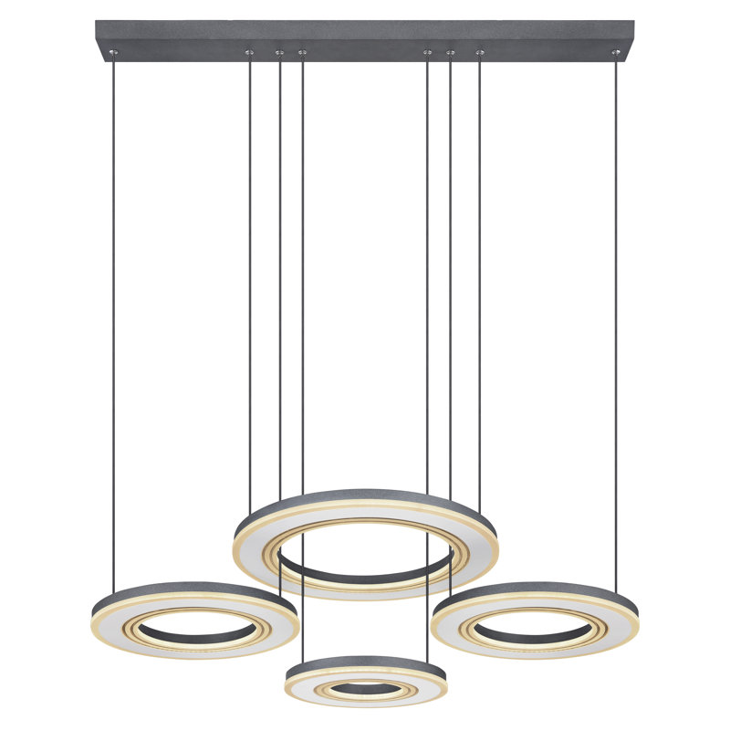 Rockfield 1 - Light Black LED Geometric Pendant