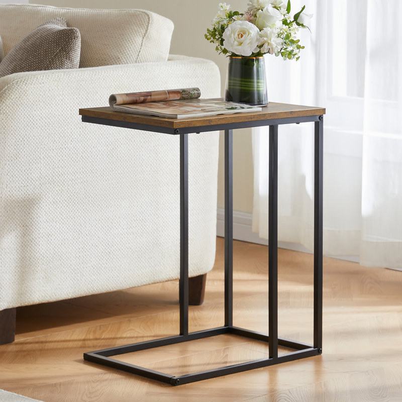 Side Table, Versatile Contemporary Living Room Home Furniture, Dark Wood