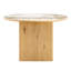 Ensemble de table et de chaises pour 4 personnes avec plateau en pierre frittée-2102087617