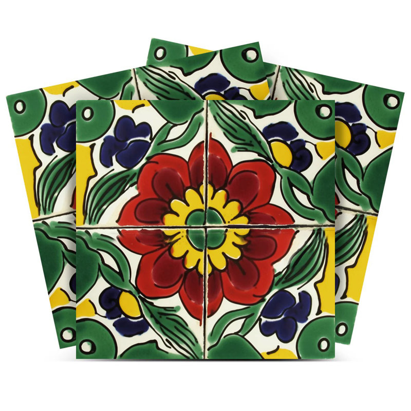 Carrelage mosaïque auto-adhésif en vinyle 5 po x 5 po (ensemble de 24)