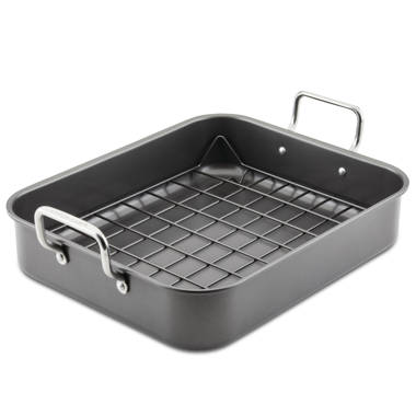 Ovente Oven Roasting Pan Nonstick Carbon Steel Baking Tray with