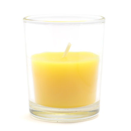 Bougie votive Citronella, Blanc