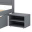 Un lit plateforme avec un tiroir et deux tablettes-302330862-302330863