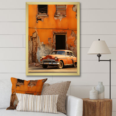 «Cuba Orange Car Heritage I», reproduction