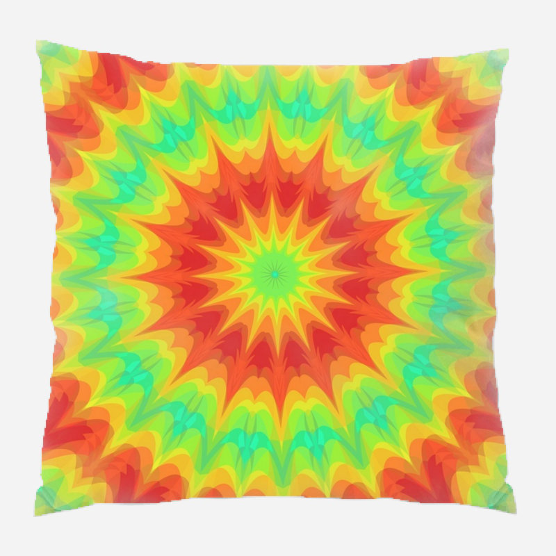 Geometric Microsuede Reversible Throw Pillow
