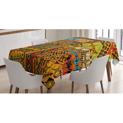 African Dining Room Kitchen Tablecloth