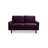 Kwak 58'' Square Arm Loveseat-624679731